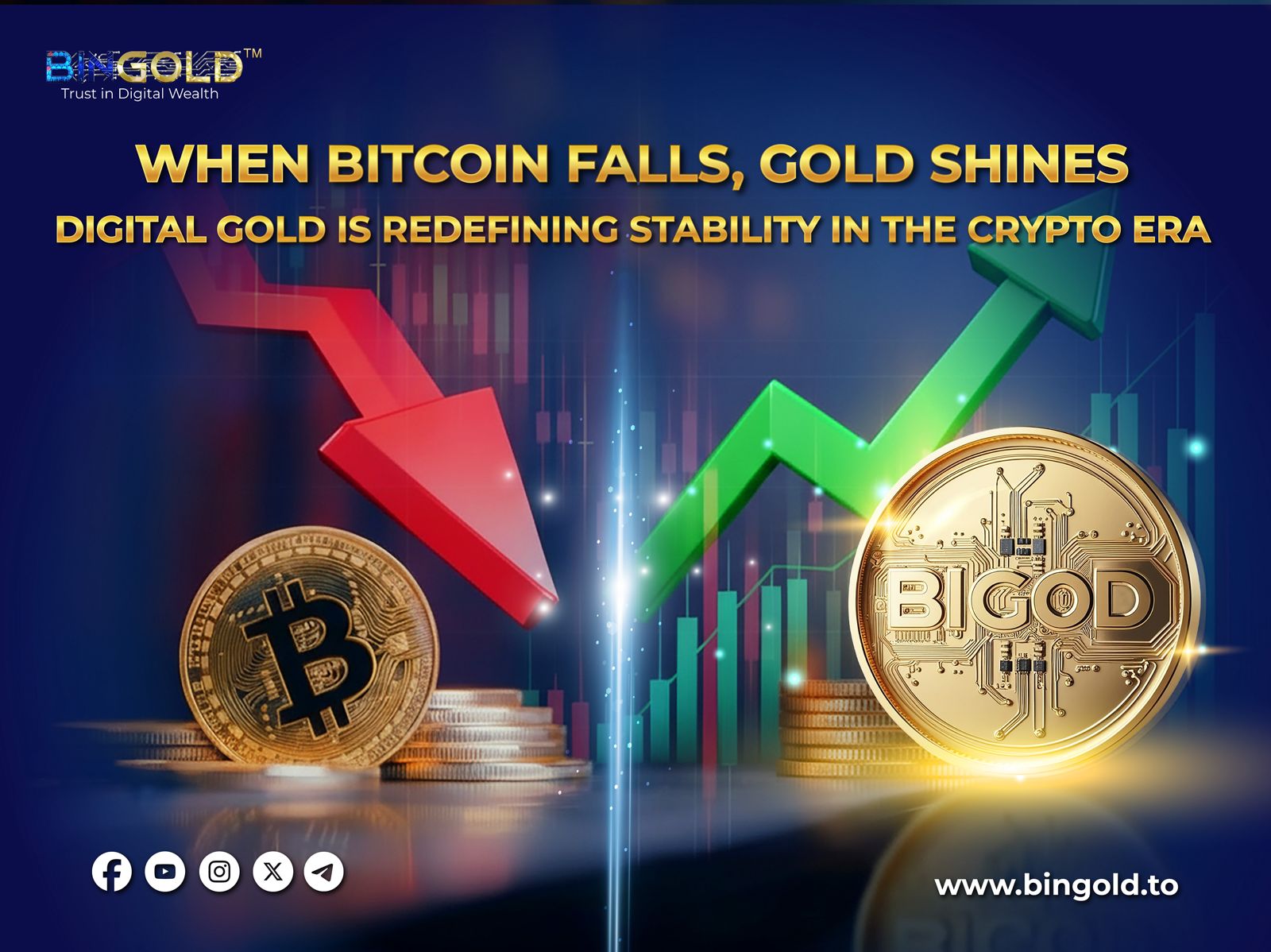 When Bitcoin Falls, Gold Shines: Why Digital Gold Is the New Safe Haven