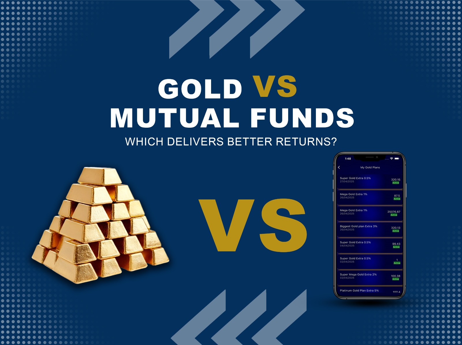 Gold vs Mutual Funds: Which Investment Delivers Better Returns Amid Market Volatility?