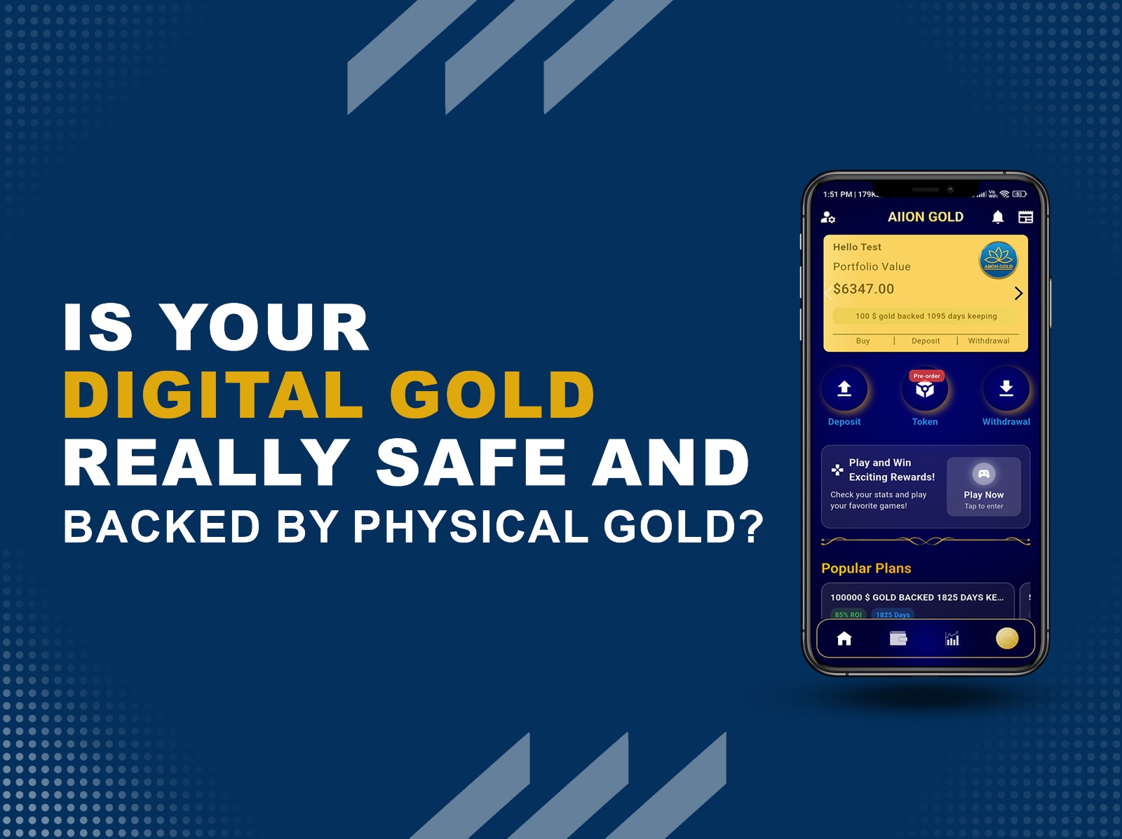 Is Your Digital Gold Securely Backed by Physical Gold and Shielded from Risks?